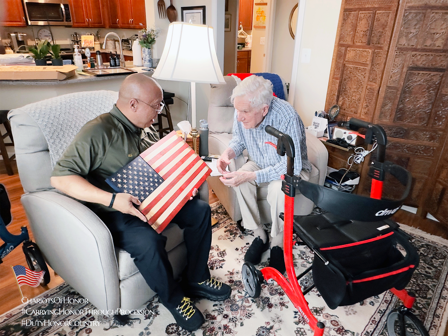 Honoring WWII Veteran John Rossmann: A Tribute from Flags of Valor and Chariots of Honor