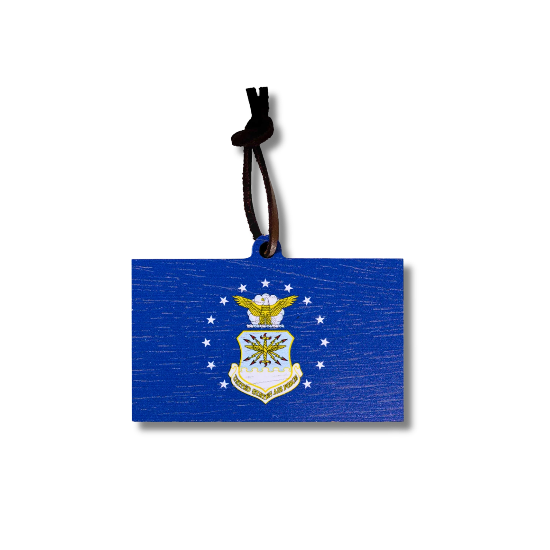 Air Force Flag Wooden Christmas Ornament