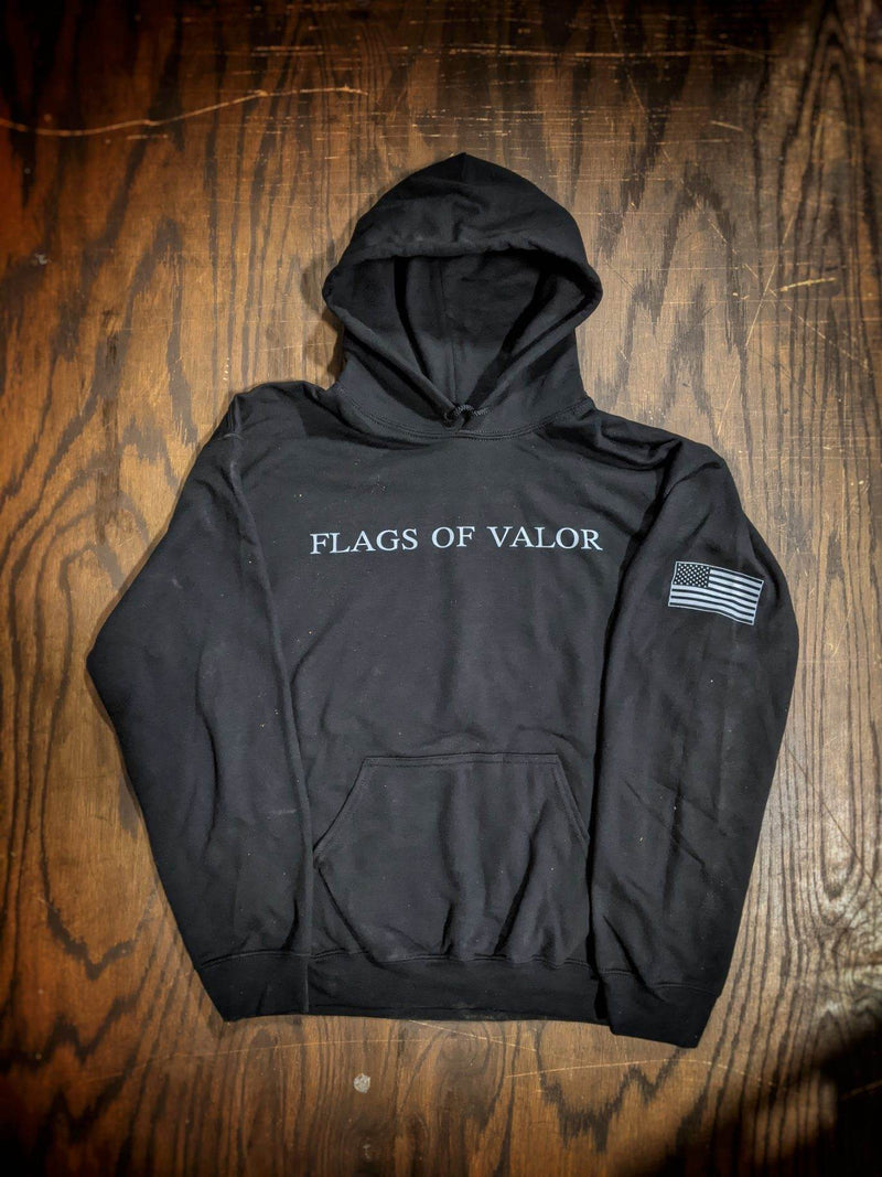 Flags of Valor Black Sweatshirt | FOV Hoodie