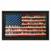 Framed Wooden Coin Holder American Flag