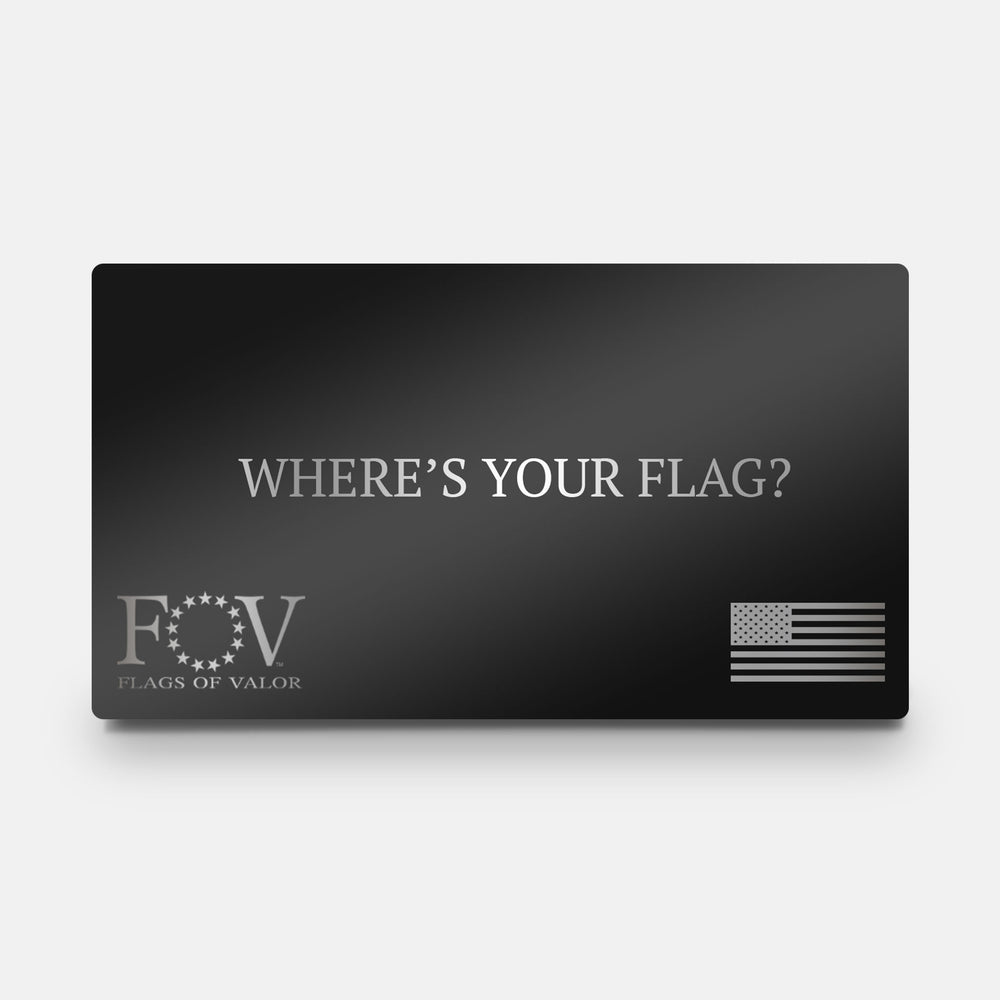 Wooden American Flags - Combat Veterans - Flags of Valor Made in USA