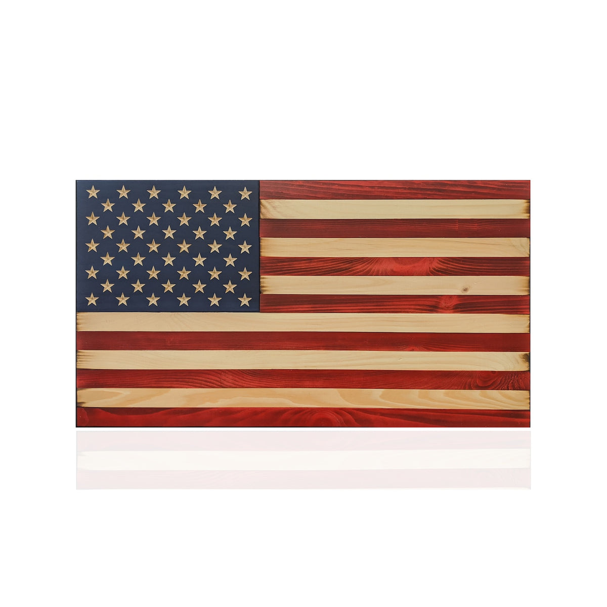 Small Wooden American Flag | Old Glory Wood American Flag Decor