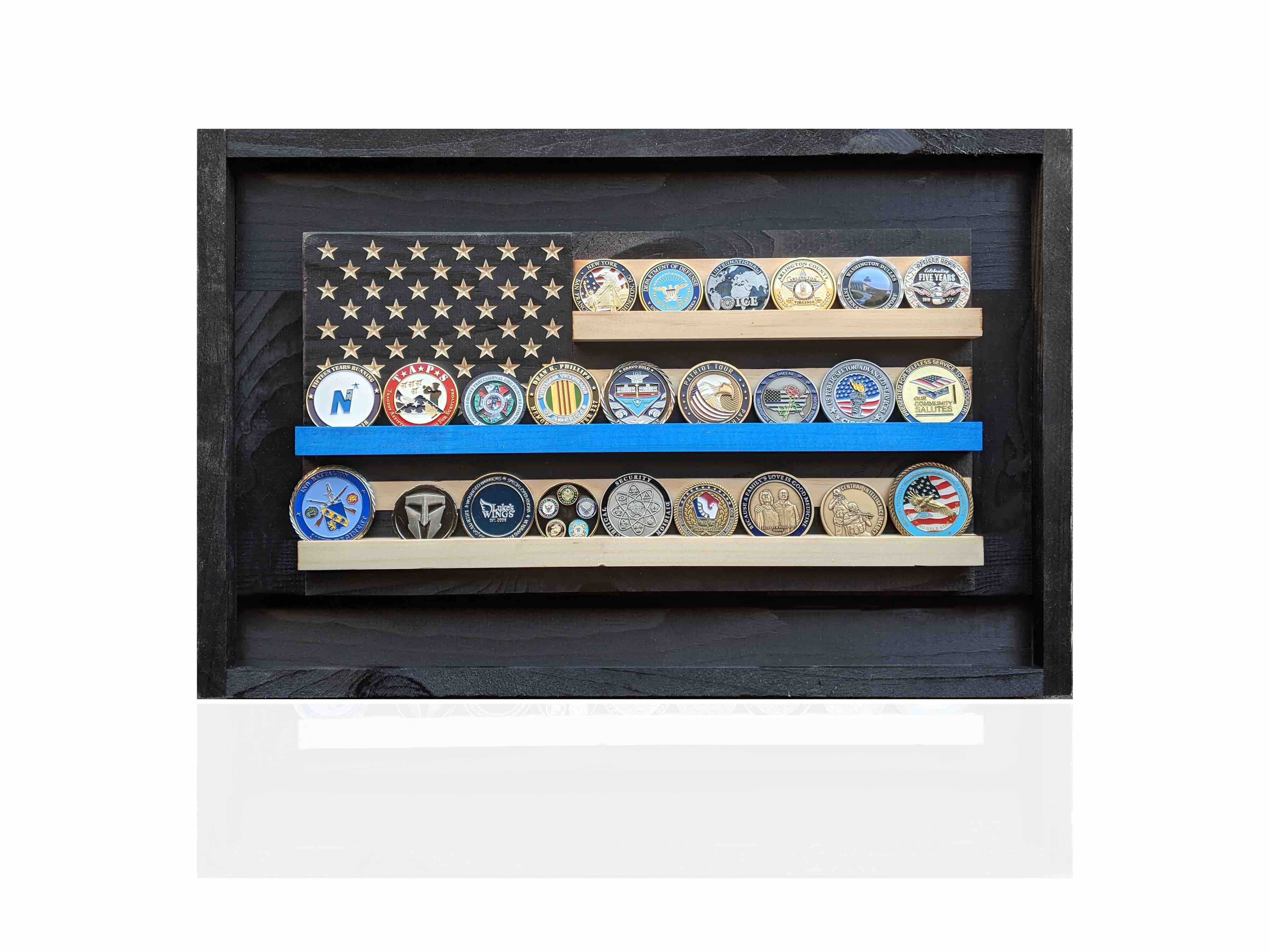 American Flag, Gadsden Flag - Challenge orders Coin Display - Personalized